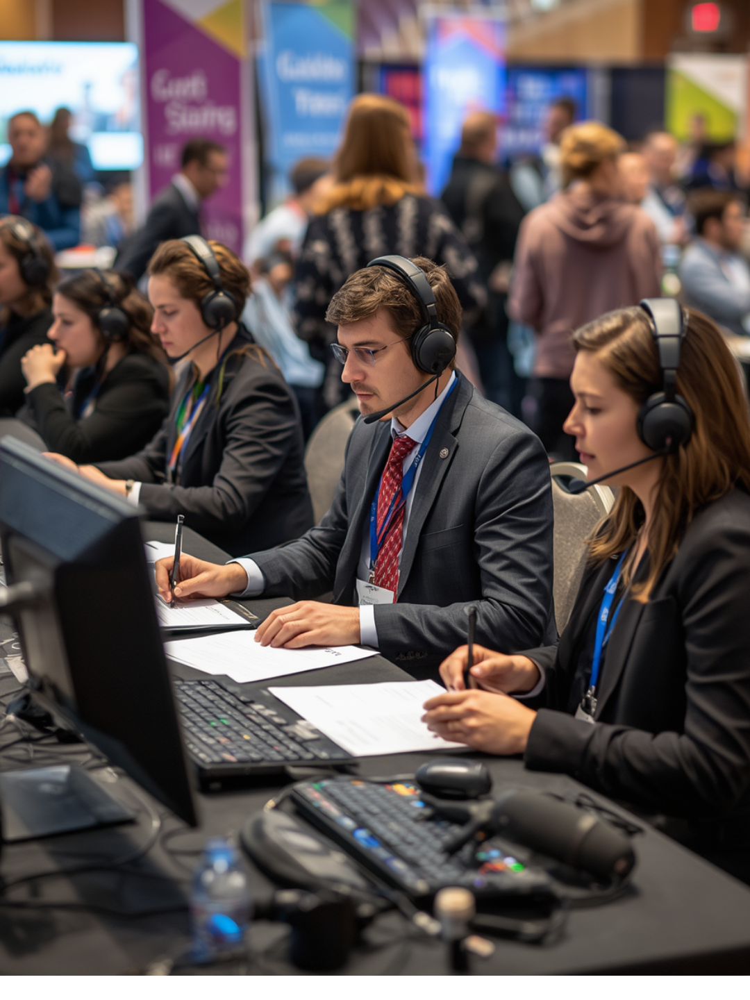 Konferenzdolmetscher für internationale Veranstaltungen
